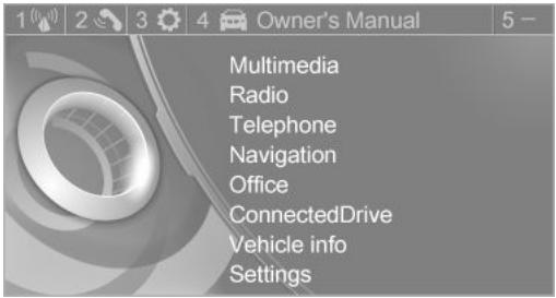 BMW I3 - Displaying the button assignment - 1