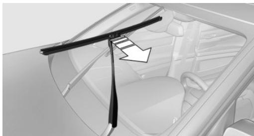 BMW I3 - Front: Replacing the wiper blades - 2
