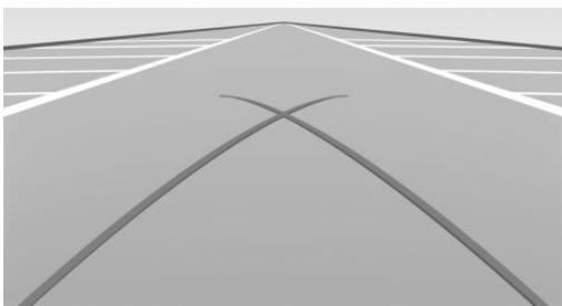 BMW I3 - Turning circle lines - 1