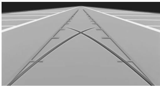 BMW I3 - Parking using pathway and turning radius lines - 1
