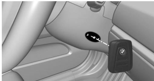 BMW I3 - Activation of drive readiness via emergency detection of the remote control - 1