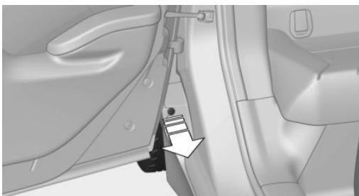 BMW I3 - Manual unlocking of the charging cable - 1