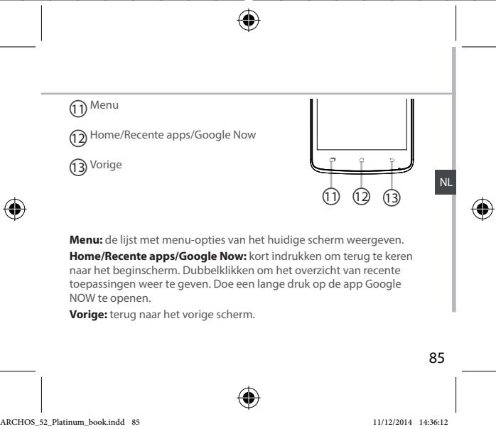 ARCHOS 52 PLATINIUM - Beschrijving van het apparaat - 3