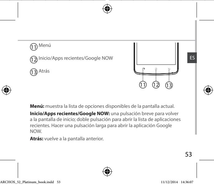 ARCHOS 52 PLATINIUM - Descripción del dispositivo - 3