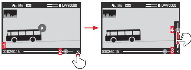 LEICA SL TYP 601 - Activation des symboles de commande vidéo et audio - 1