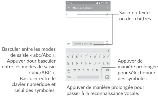 ALCATEL POP 4 - Utiliser le clavier à l'écran - 1