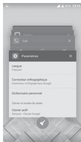ALCATEL POP 4 - Consulter les applications récemment utilisées - 1