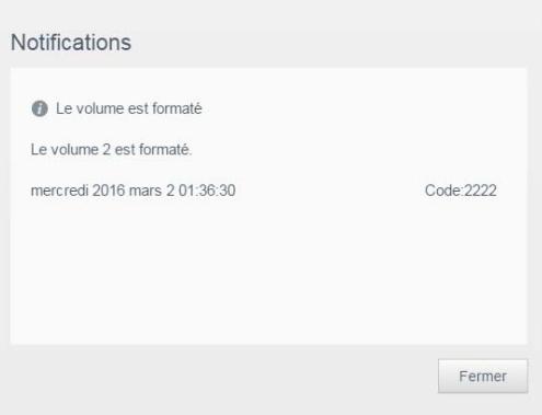 WD PERFORMANCE 7200 - Affichage des détails d'une alerte - 2