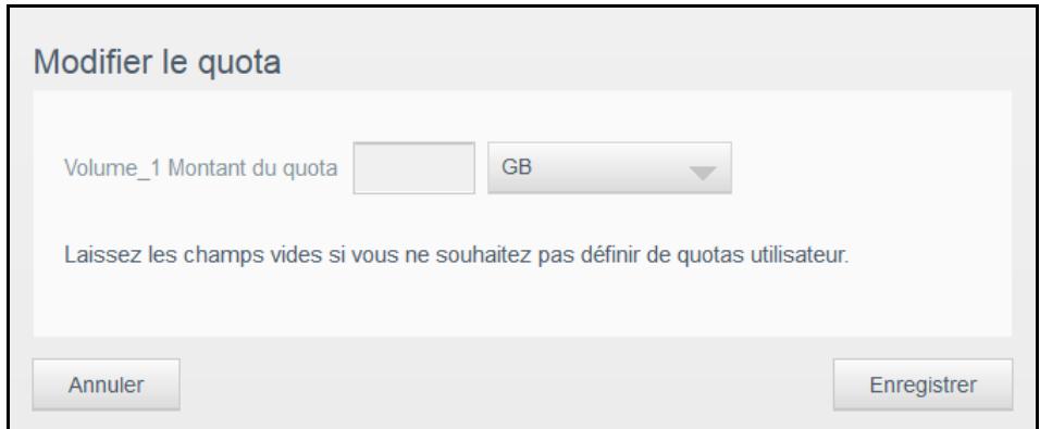 WD PERFORMANCE 7200 - Assigner des quotas à un utilisateur - 1