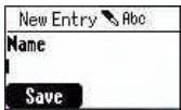New Entry Abo Name Save