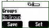 Groups No Group Save Set