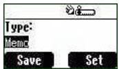 Type: Memo Save Set