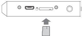 COWON M2 - Insertion et retrait de la CARTE microsd - 1