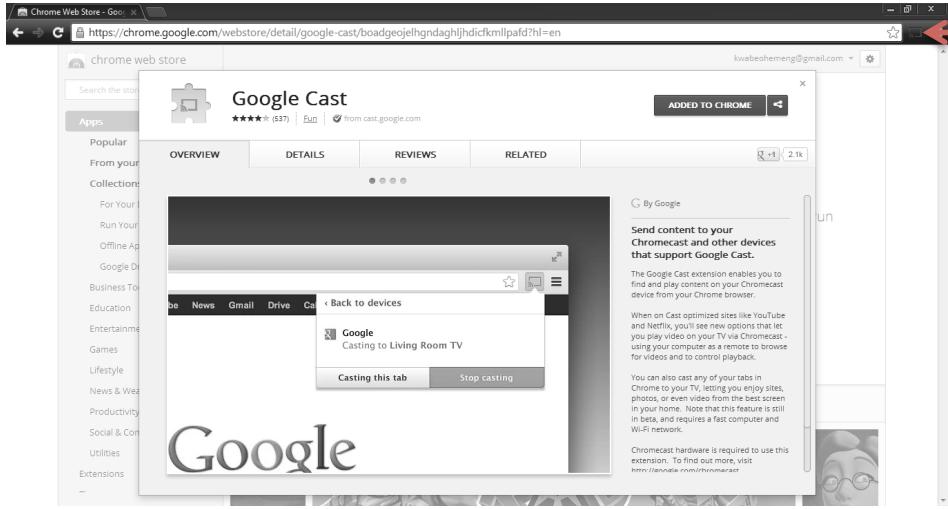 GOOGLE CHROMECAST - Chrome cast Update (casting entire screen or new tab) - 1