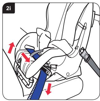 BRITAX HI WAY 2 - Installing your child seat (rearward facing) in rear side seat - 9