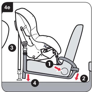 BRITAX HI WAY 2 - Installera bilbarnstolen (bakåtvänd användning) i framsätet - 5