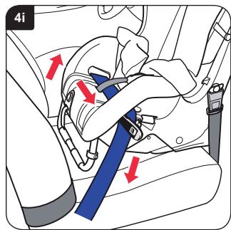 BRITAX HI WAY 2 - Installera bilbarnstolen (bakåtvänd användning) i framsätet - 9
