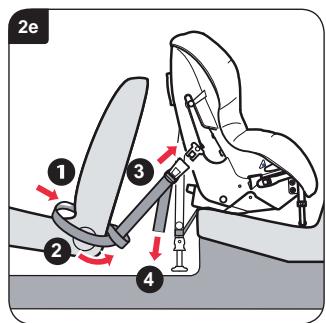 BRITAX HI WAY 2 - Montere barnesetet (vendt bakover) i baksetet til siden - 5