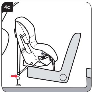 BRITAX HI WAY 2 - Installera bilbarnstolen (bakåtvänd användning) i framsätet - 3