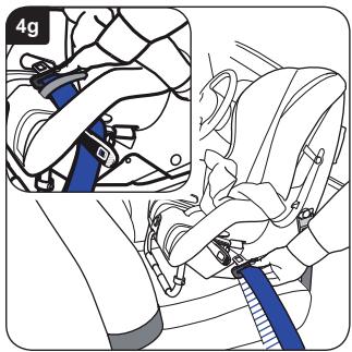 BRITAX HI WAY 2 - Turvaistuimen asentaminen (selkä menosuuntaan) etupenkille - 7