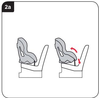 BRITAX HI WAY 2 - Installera bilbarnstolen (bakåtvänd användning) i baksätets sidosäte - 1
