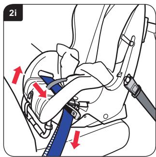 BRITAX HI WAY 2 - Installera bilbarnstolen (bakåtvänd användning) i baksätets sidosäte - 9