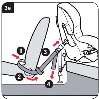 BRITAX HI WAY 2 - Montering af barnesædet (bagudvendt brug) midterst på bagsædet - 5