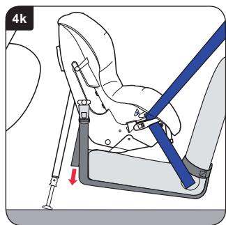 BRITAX HI WAY 2 - Turvaistuimen asentaminen (selkä menosuuntaan) etupenkille - 11
