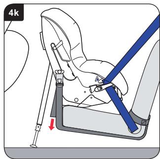 BRITAX HI WAY 2 - Installera bilbarnstolen (bakåtvänd användning) i framsätet - 11