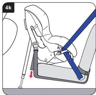 BRITAX HI WAY 2 - Installing your child seat (rearward facing) in front seat - 11