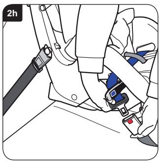 BRITAX HI WAY 2 - Installing your child seat (rearward facing) in rear side seat - 8