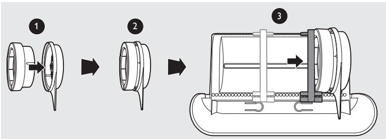 PHILIPS PASTAMAKER HR2355/09 - A formázórácsák és tiszítóeszkök párolása - 1