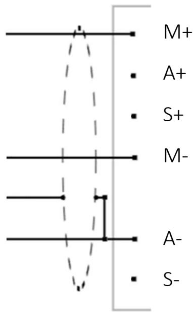 M+ A+ S+ M- A- S-
