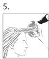 BABYLISS 6100E PRO DIGITAL COMPACT - La méthode de mise en forme dépend de la forme naturelle du cheveu et du résultat souhaité. - 9