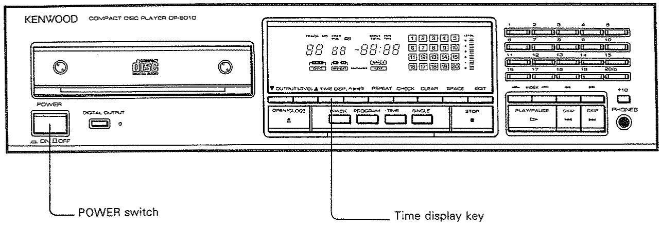 KENWOOD DP 8010 - Press the SPACE key. - 1