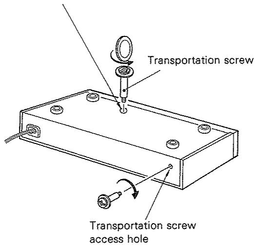 KENWOOD DP 8010 - Transportation screw - 2