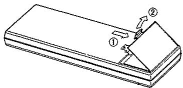 KENWOOD DP 8010 - Supplying batteries for the remote control unit - 1