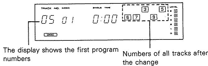 KENWOOD DP 8010 - Example of when a program is changed - 1