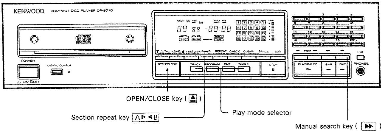KENWOOD DP 8010 - Sectional repeated playing - 1
