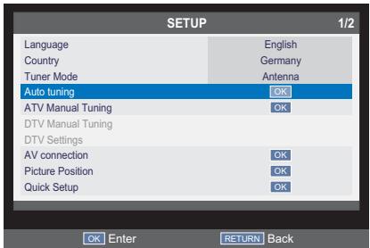 TOSHIBA 40S1650EV - Tuner Mode - Antenna - 6