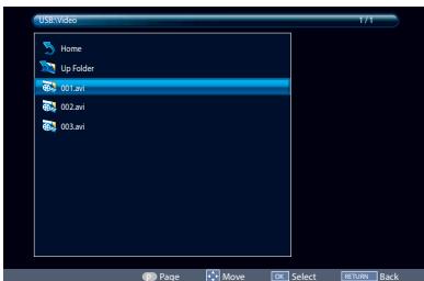 TOSHIBA 40S1650EV - Play Video Files - 3