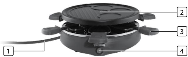 TRISTAR RA-2991 - DESCRIZIONE PARTI - 1