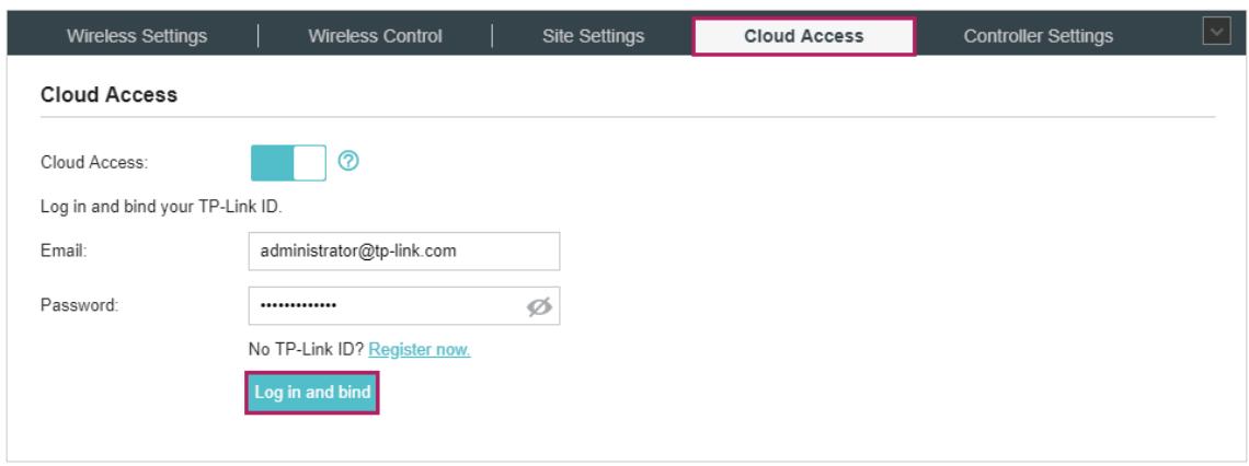 TP-LINK OMADA AC200 - Log in and bind your TP-Link ID - 1