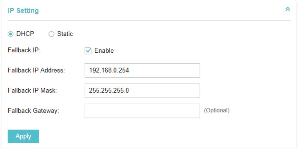 TP-LINK OMADA AC200 - IP Setting - 1