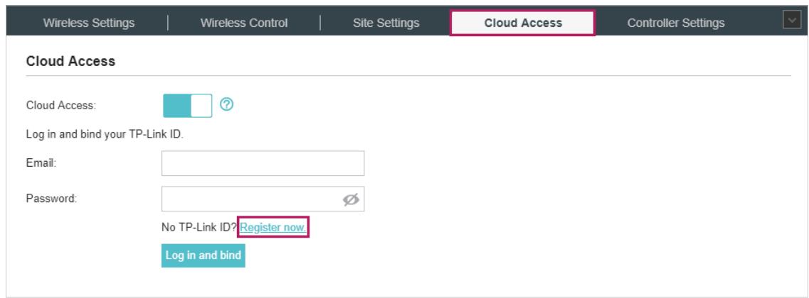 TP-LINK OMADA AC200 - Register a TP-Link ID - 1