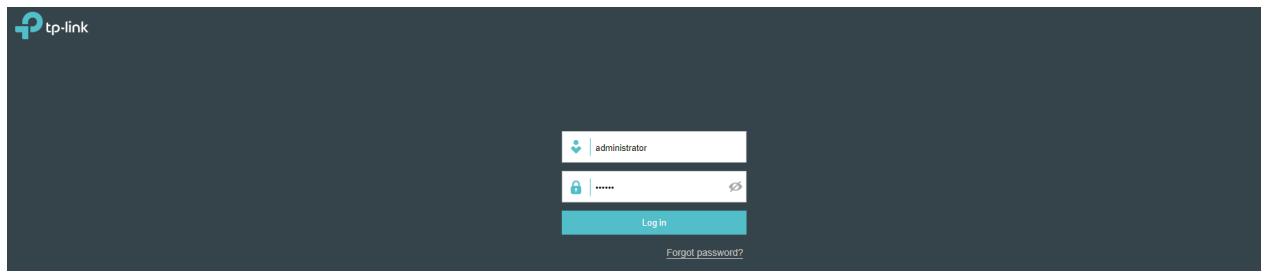 TP-LINK OMADA AC200 - Log In to the Management Interface - 1