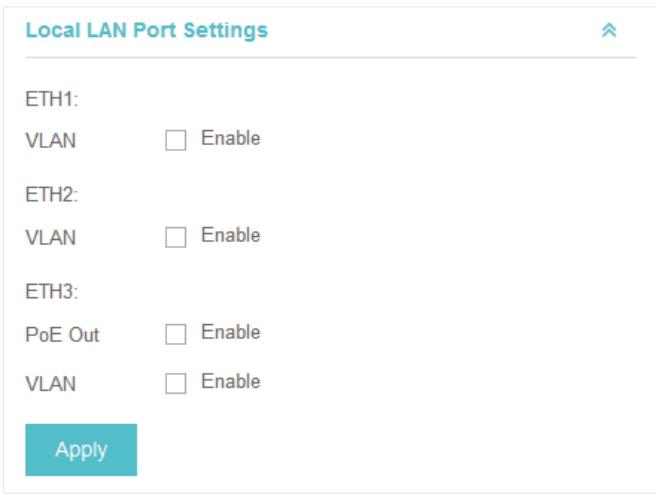 TP-LINK OMADA AC200 - Local LAN Port Settings (Only for EAP115-Wall and EAP225-Wall) - 1