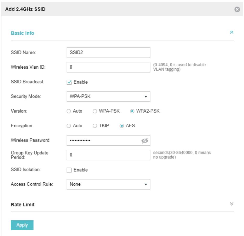 TP-LINK OMADA AC200 - Create a SSID for the Employees - 1