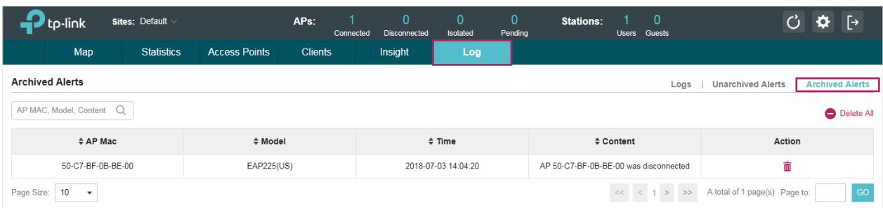 TP-LINK OMADA AC200 - View Alerts - 15