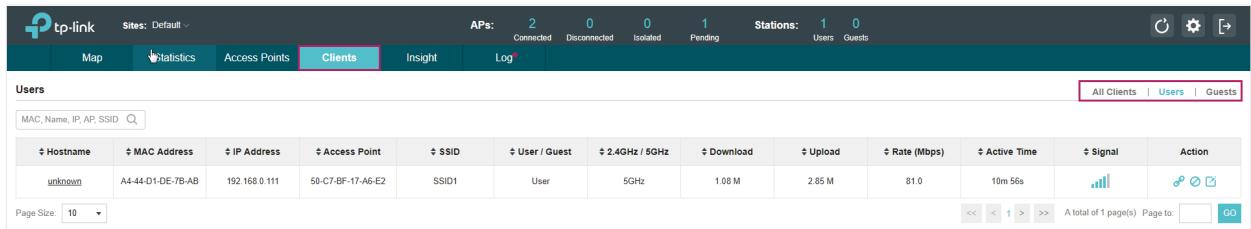 TP-LINK OMADA AC200 - Monitor and Manage Clients - 1